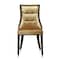 Manhattan Comfort Fifth Avenue Velvet Dining Chair (Set of Two) in Antique Gold and Walnut DC008-AG - alternate 3